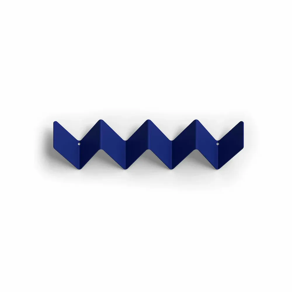 Porte-manteau mural ZigZag bleu de Peppermint Products