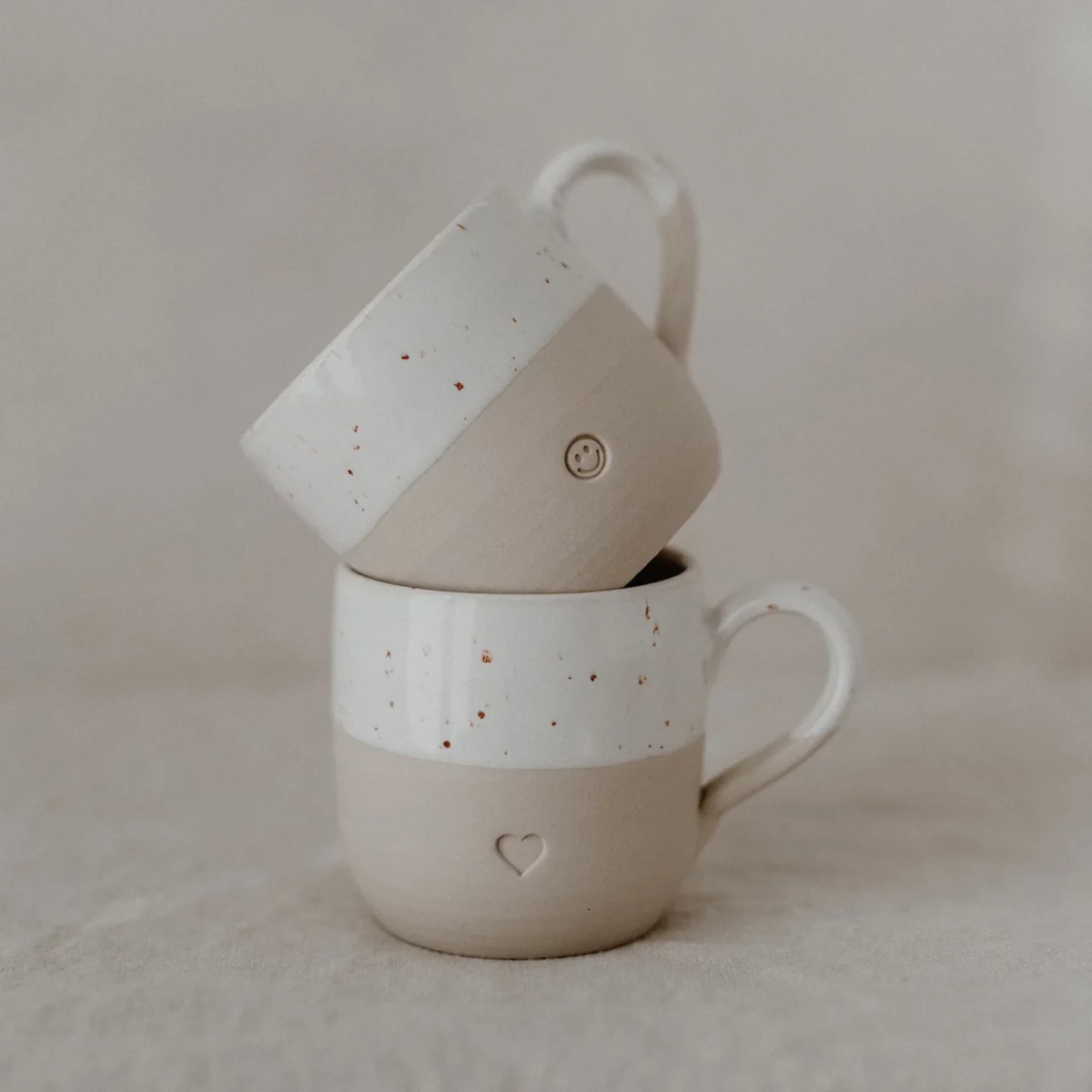 Eulenschnitt Cappuccino Tasse Smiley