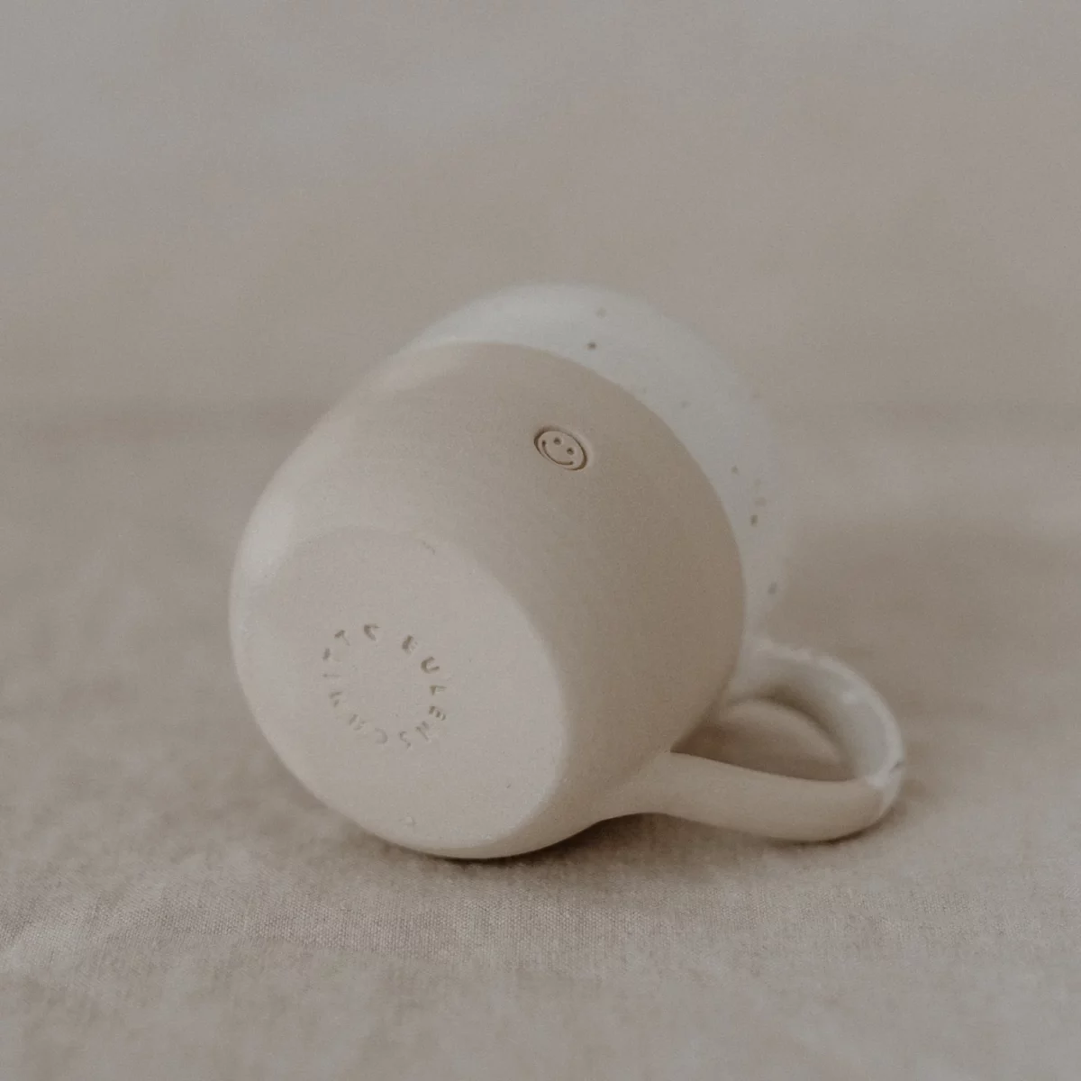 Eulenschnitt Cappuccino Tasse mit Motiv Smiley