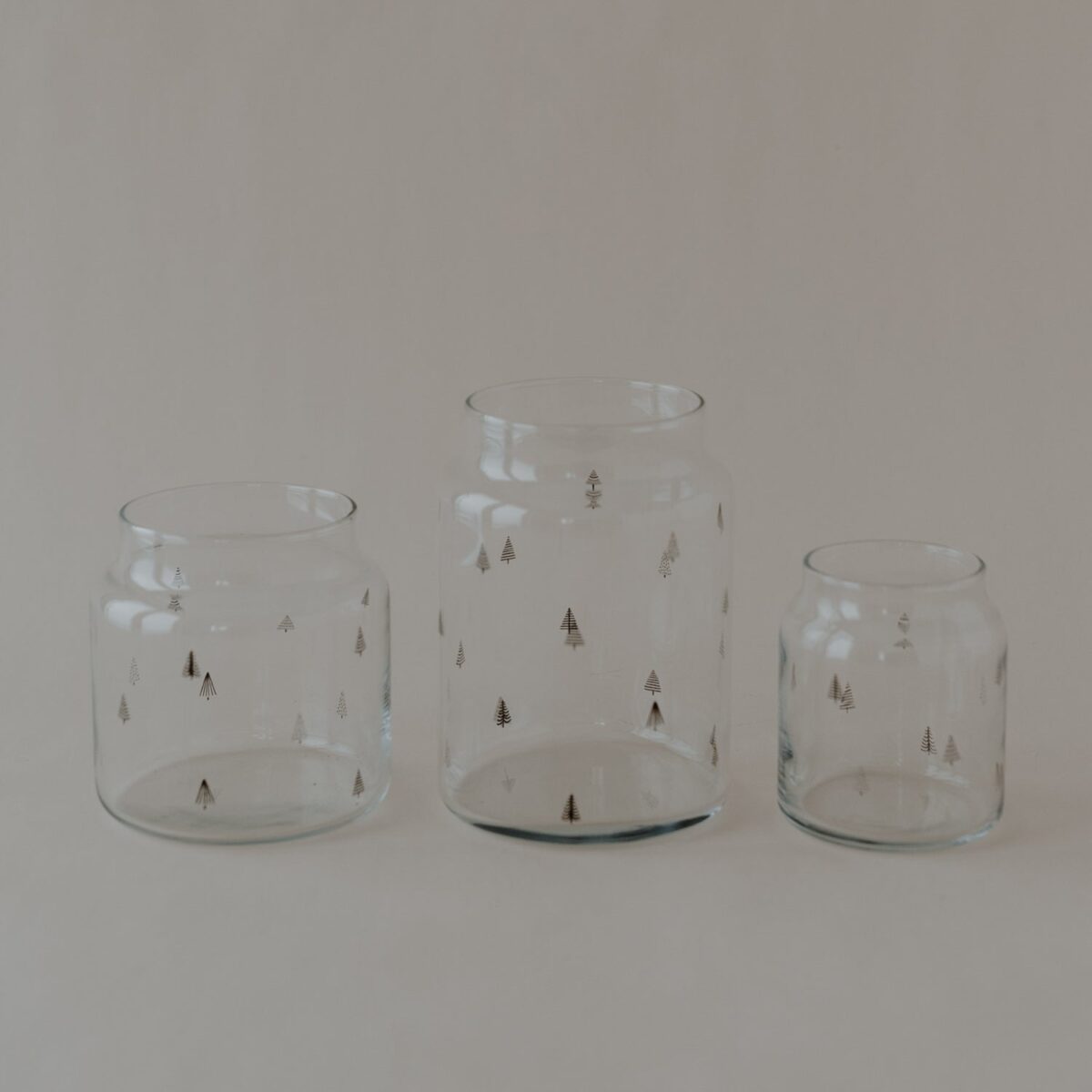 kleine Vase von der Marke Eulenschnitt mit Tannen Muster