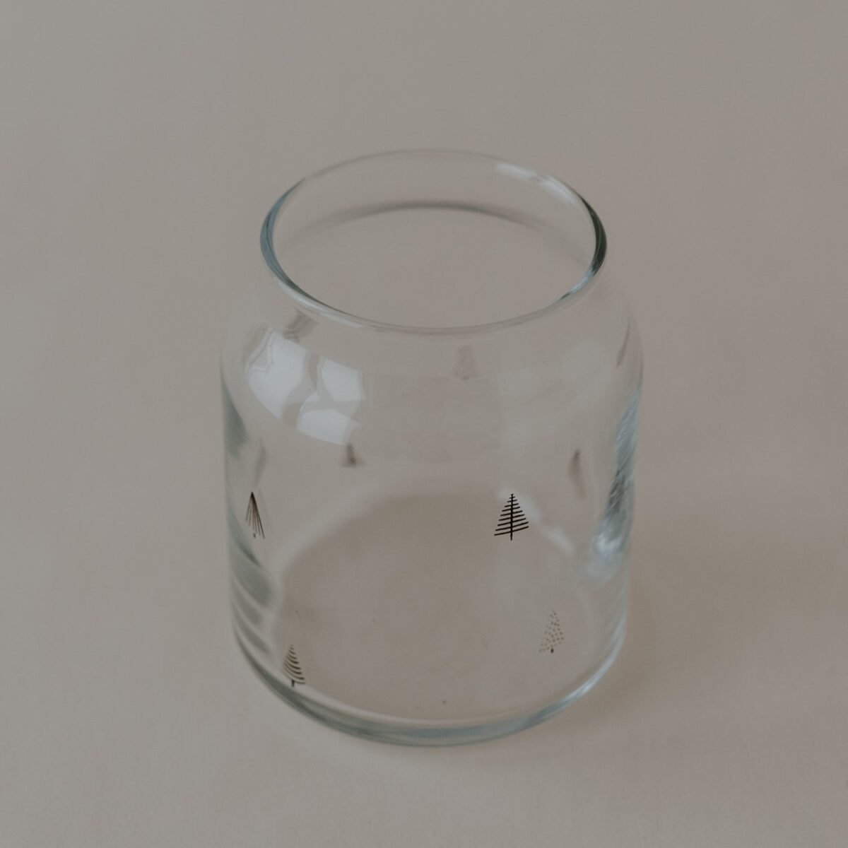 kleine Vase von der Marke Eulenschnitt mit Tannen Muster