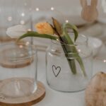 Vase mit Herz Motiv von der Marke Eulenschnitt in der mittleren Grösse