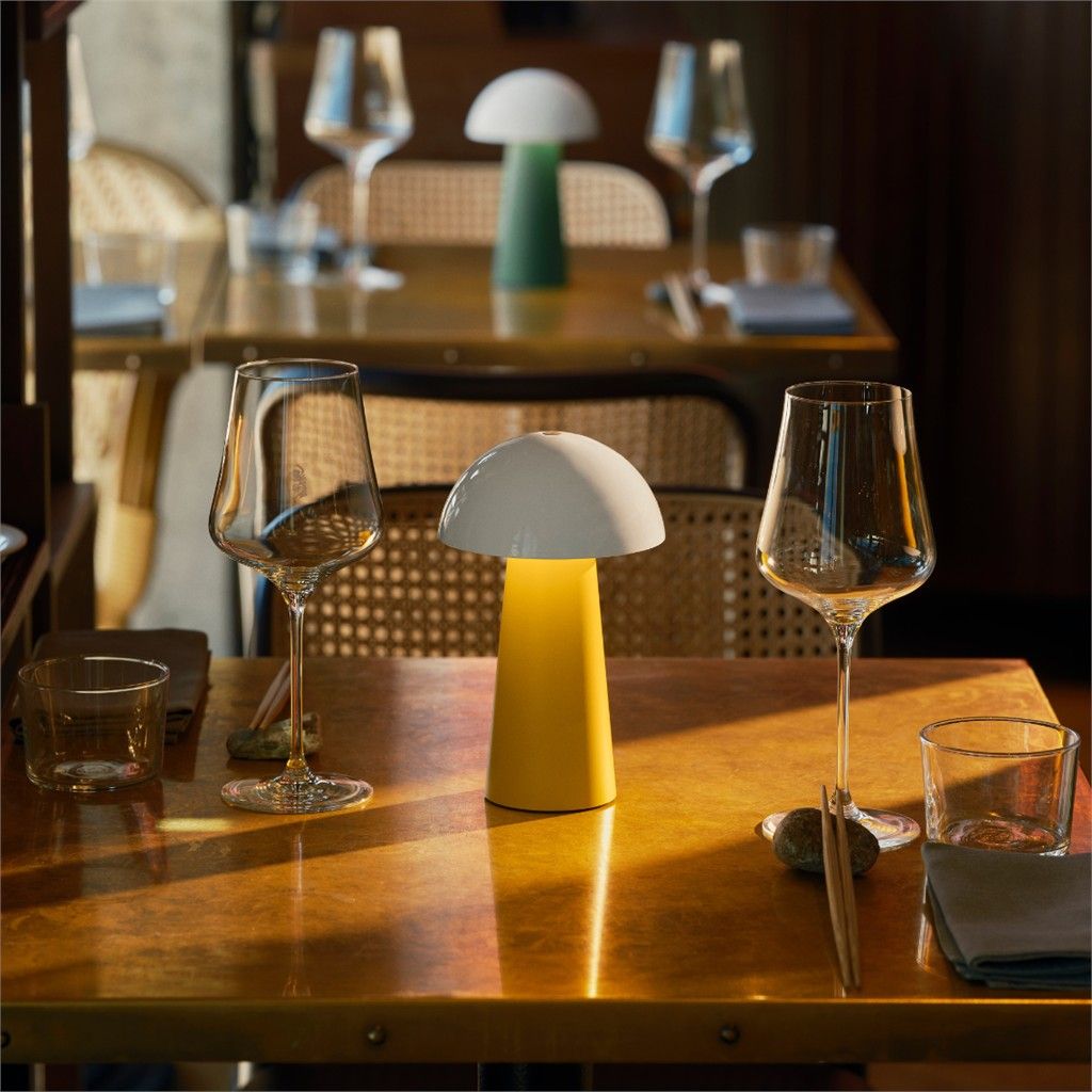 Kreafunk Tischleuchte Bello in gelb und grün