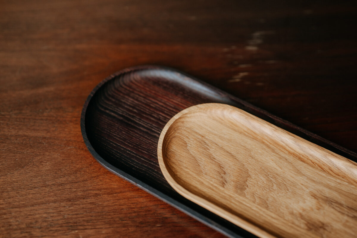 Holzteller oval klein aus Eiche