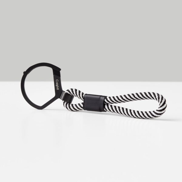 Rope Split Ring - Black & White