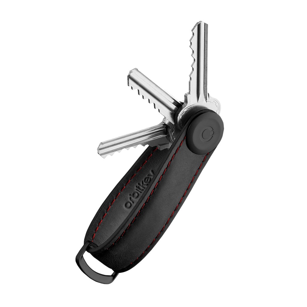 Orbitkey Schlüsselorganisator Leder Schwarz