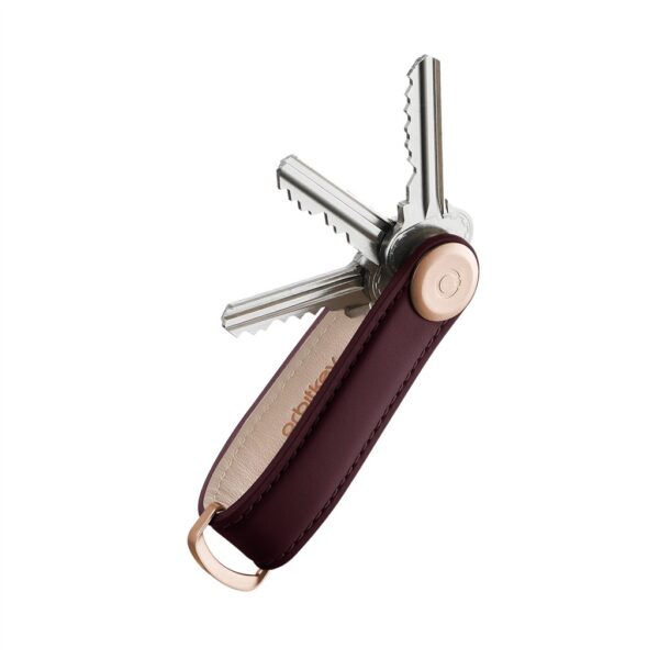 Leather key organizer - Wine