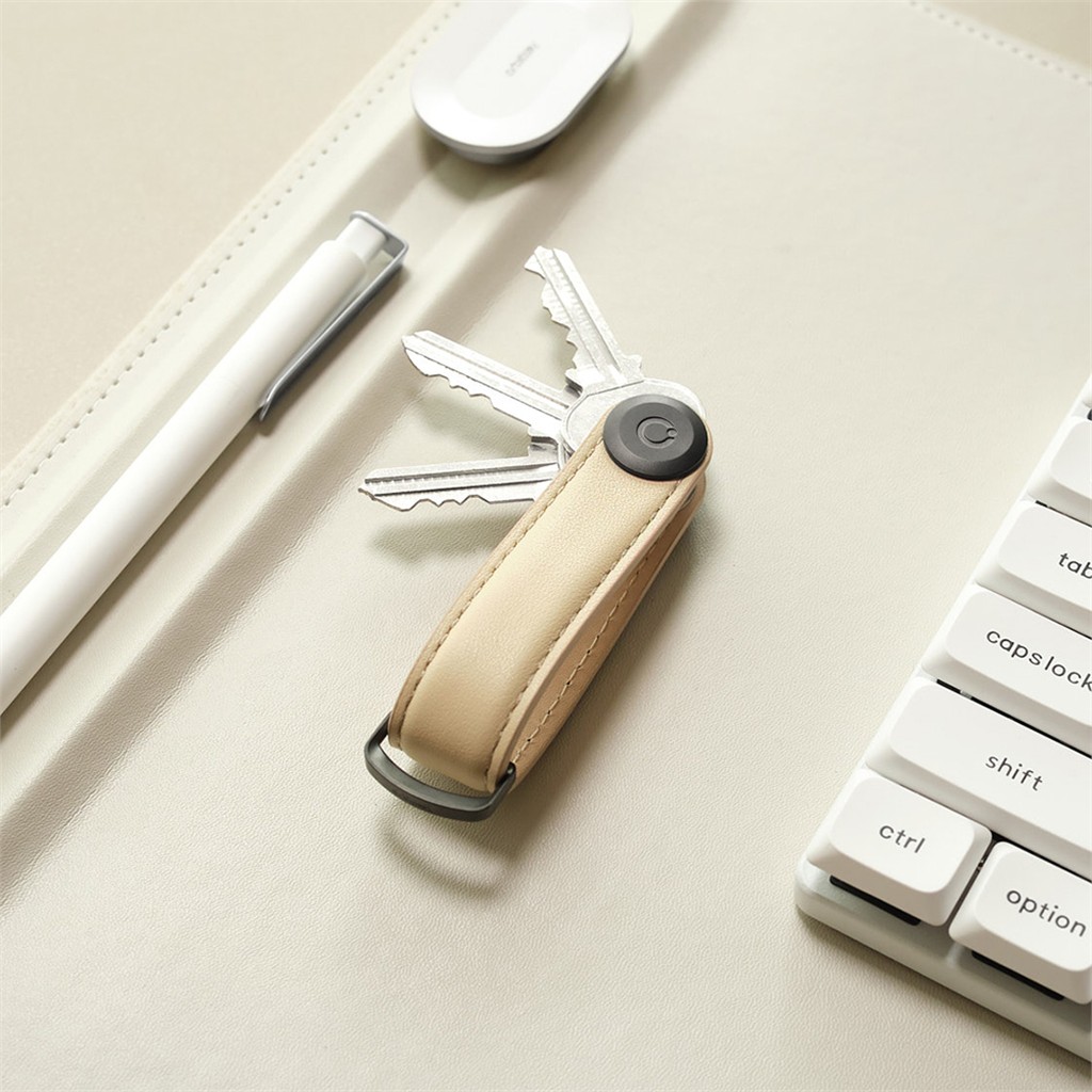 Orbitkey Key Organiser Leder Sand