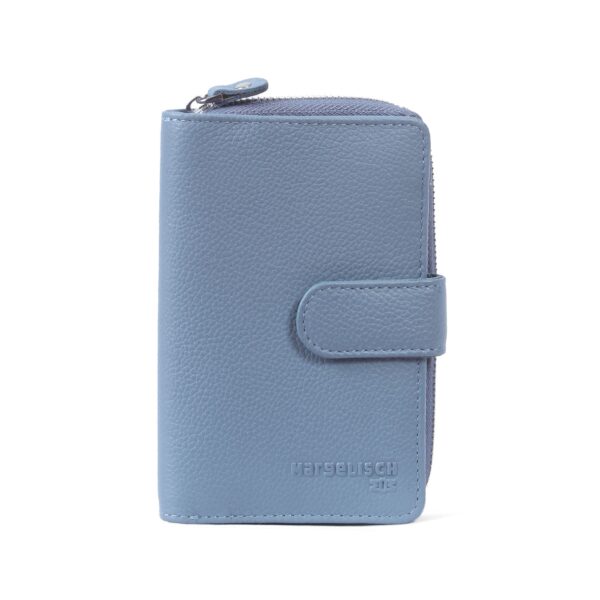 RFID-Leder Geldbörse Madrid 1 - Himmelblau