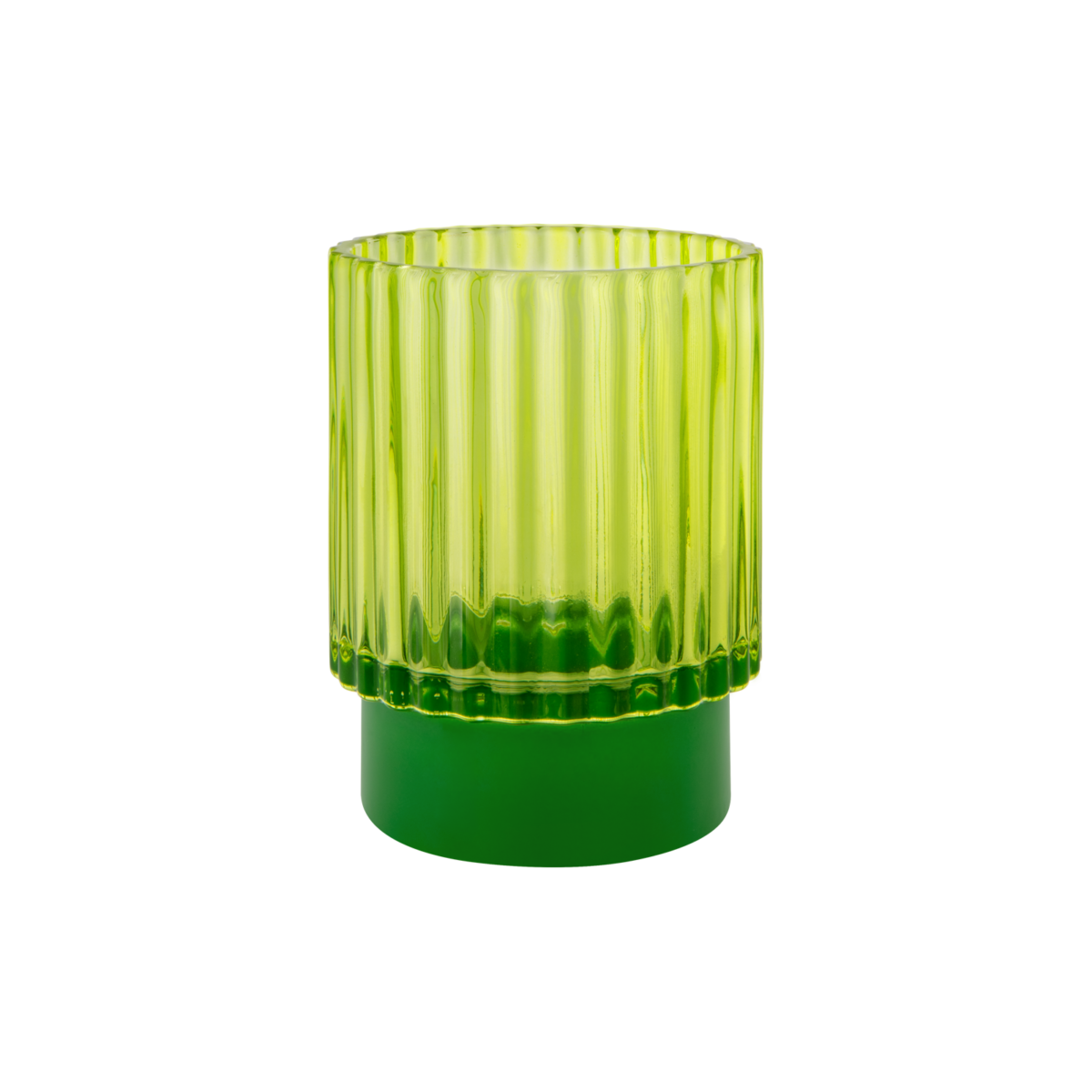 Verre à bougie à chauffe-plat Lumi lime