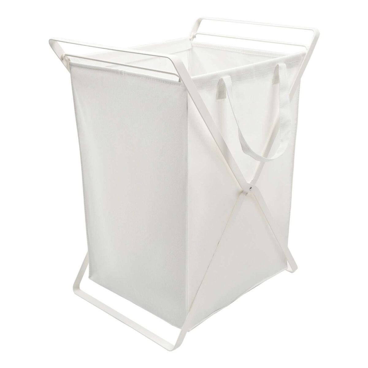 Wäschekorb TOWER mit herausnehmbarer Tasche Weiss