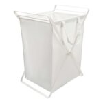 Wäschekorb TOWER mit herausnehmbarer Tasche Weiss