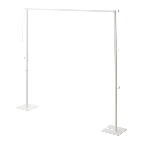 Folding laundry & clothes rack TOWER - White