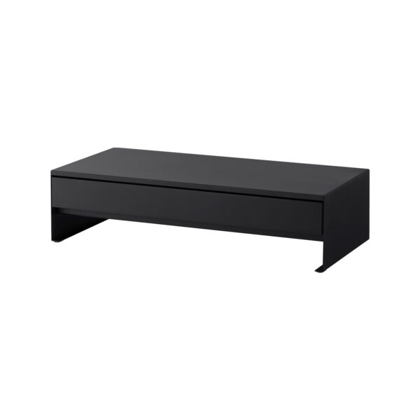 Monitor stand with drawer TOWER - Black