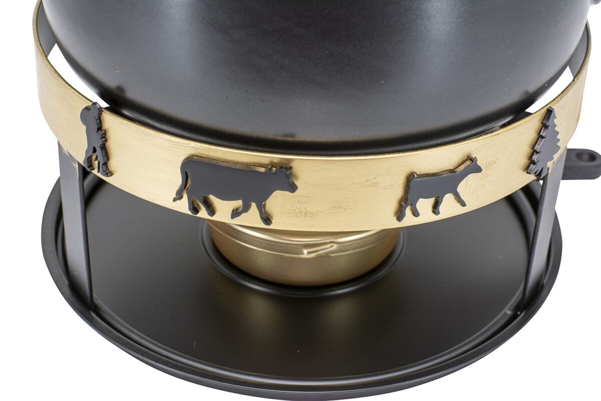 Käsefondue-Set Golden Alps, Detailansicht