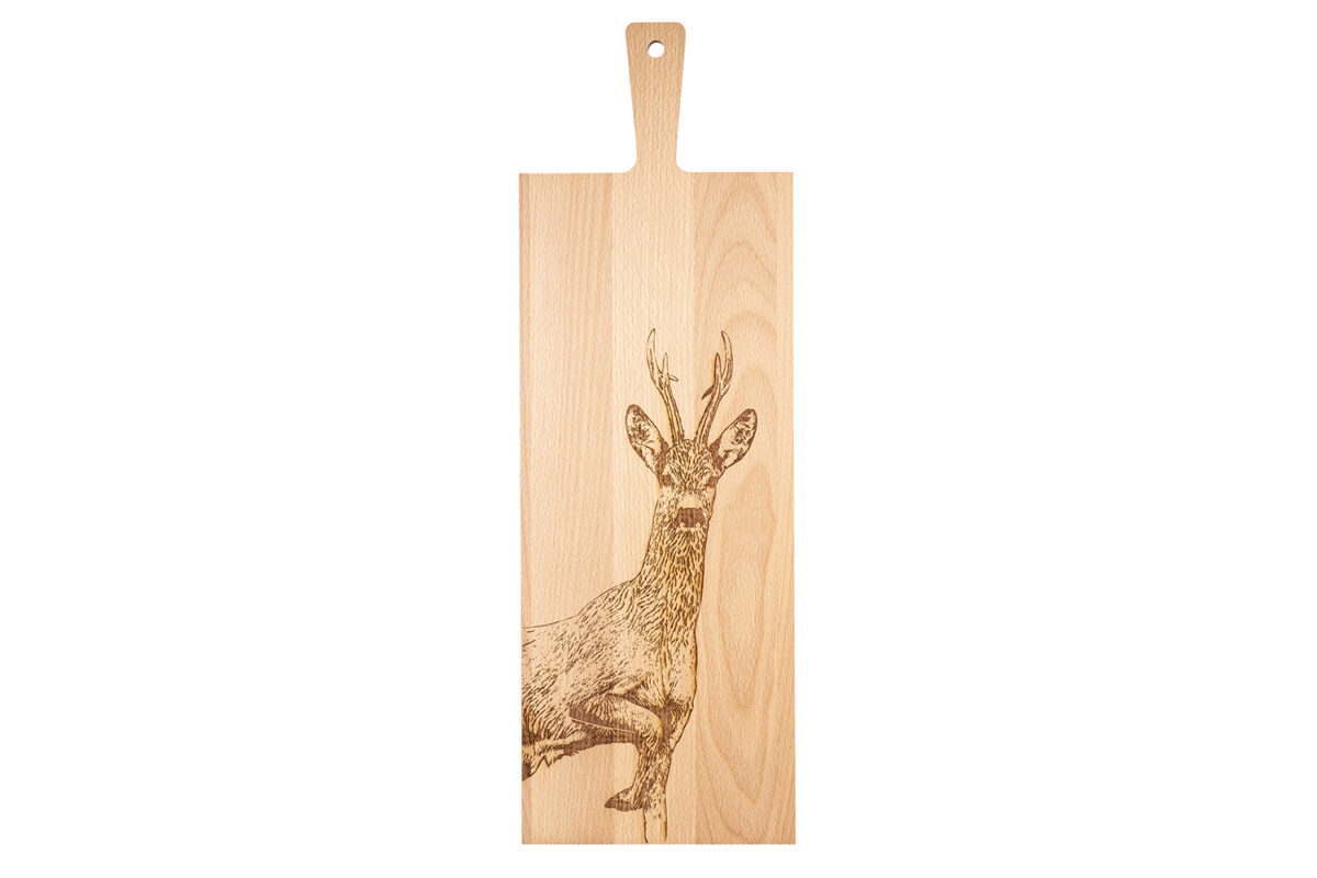 Planche en bois « Chevreuil »