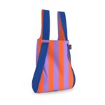 2-in-1 Rucksack und Einkaufstasche – Streifen