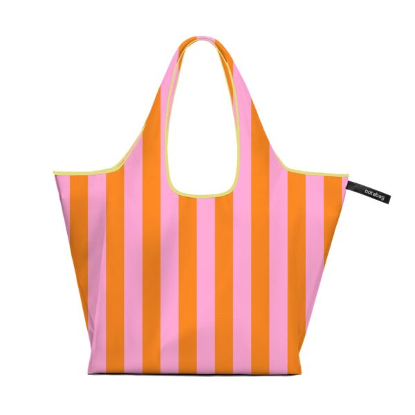 Foldable Shopping Bag – Stripes - Vanilla Strips