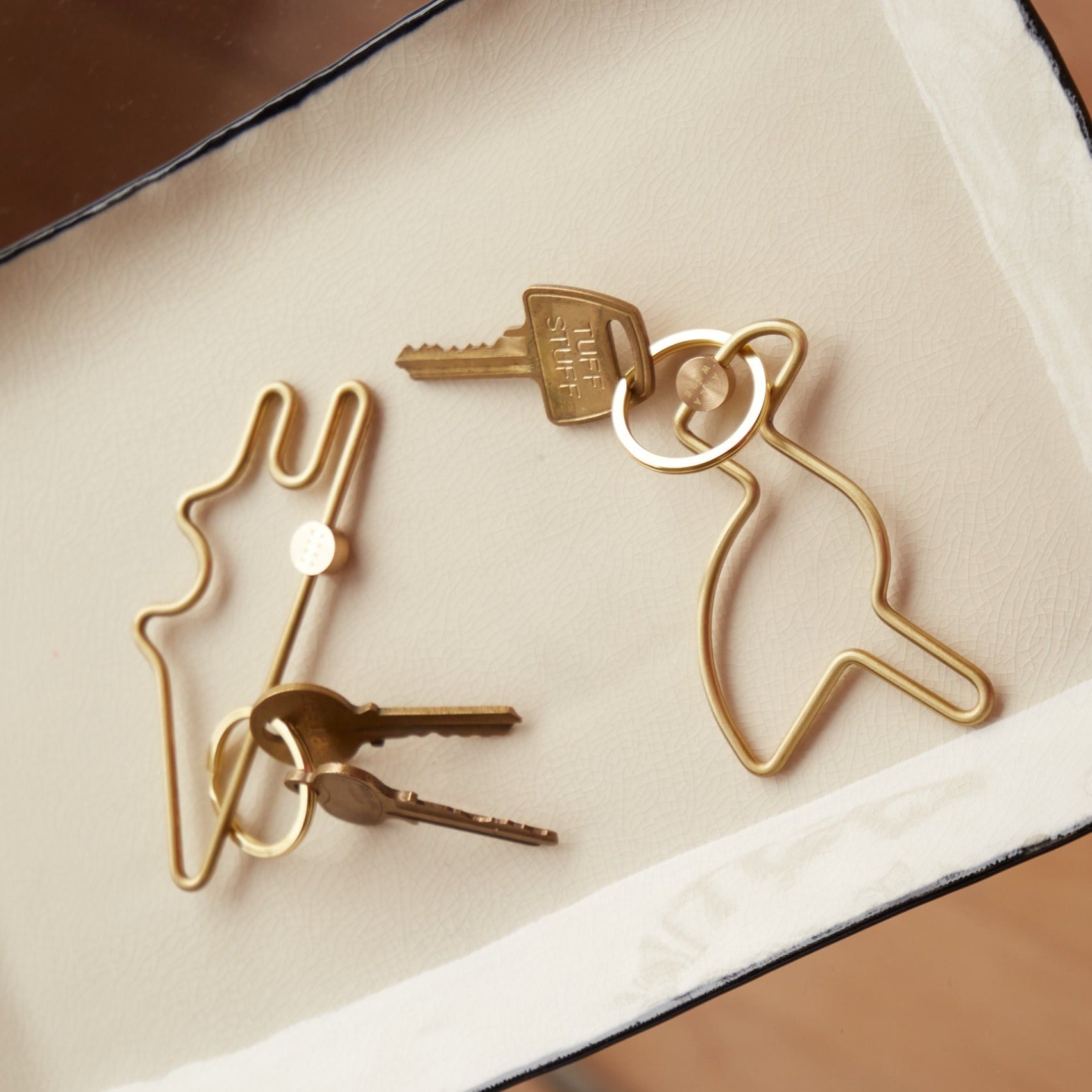 Animal Schlüsselring aus Messing