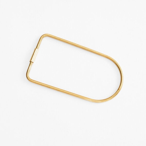 Contour Brass Keyring - Bend