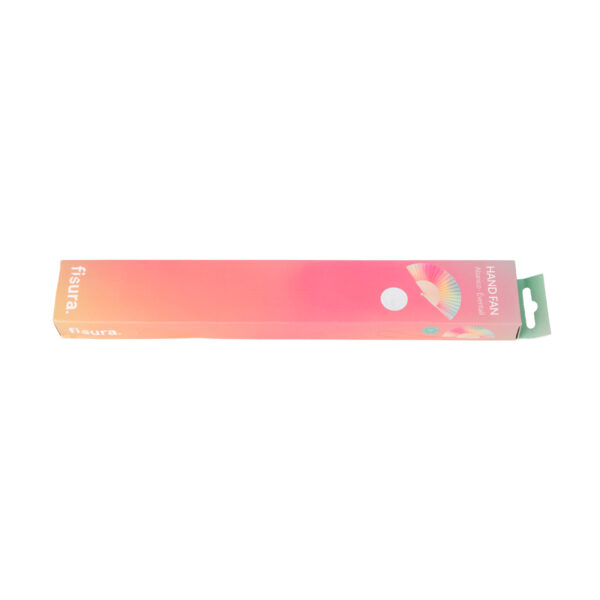 Handfächer Gradient Pink & Green