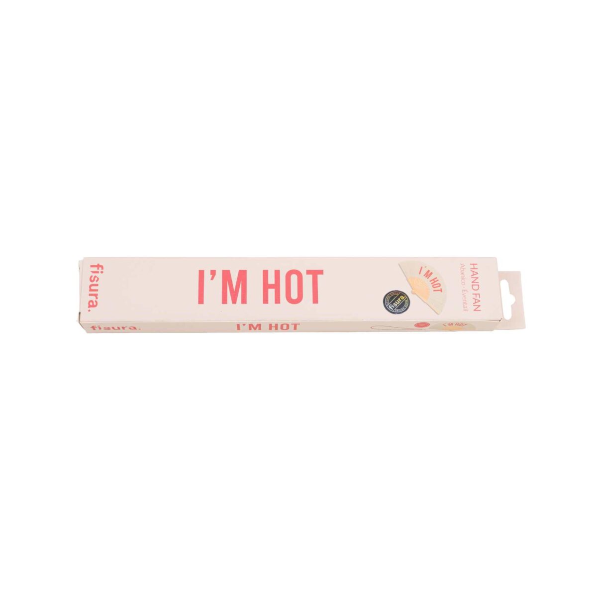 Handfächer I'm Hot Beige