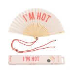 Handfächer I'm Hot Beige