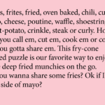 Little Puzzle Thing Pommes frites