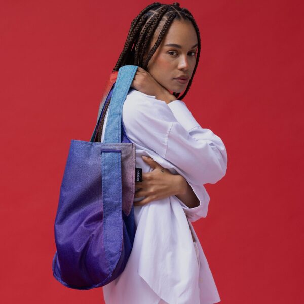 2-in-1 Backpack and Shopping Bag – Gradient - Gradient Aurora