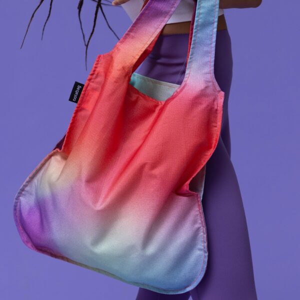 2-in-1 Backpack and Shopping Bag – Gradient