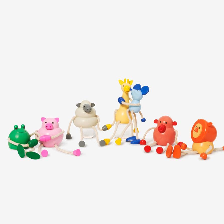 Palimals Holztiere mit Magneten