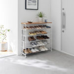 Schuhregal TOWER 5 Ebenen mit Rollen