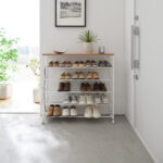 Schuhregal TOWER 5 Ebenen mit Rollen