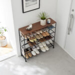 Schuhregal TOWER 5 Ebenen mit Rollen