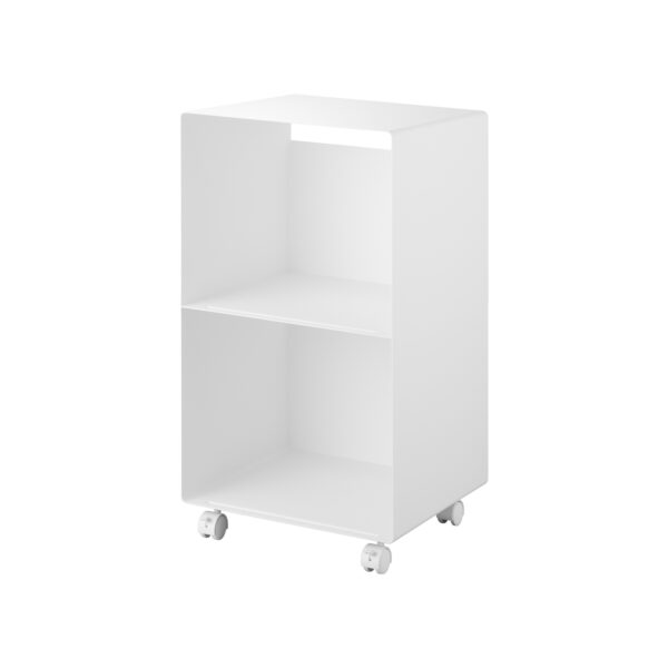Schallplatten-Regal mit Rollen TOWER - Weiss