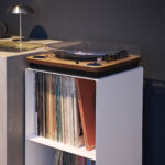 Schallplatten-Regal mit Rollen TOWER