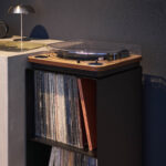 Schallplatten-Regal mit Rollen TOWER