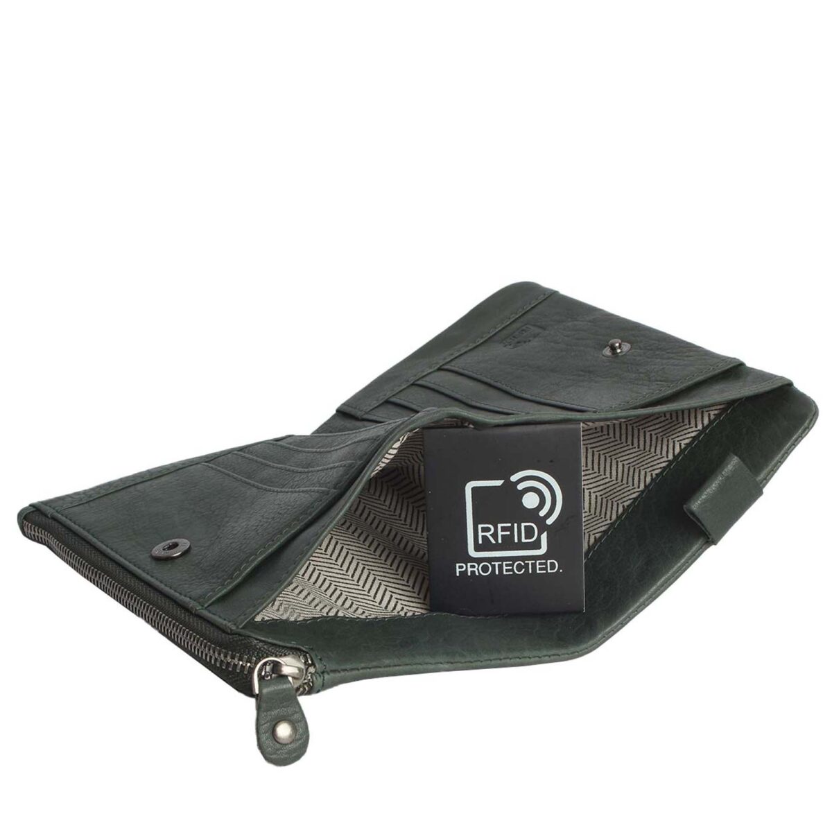 RFID leather wallet Hamburg 2A