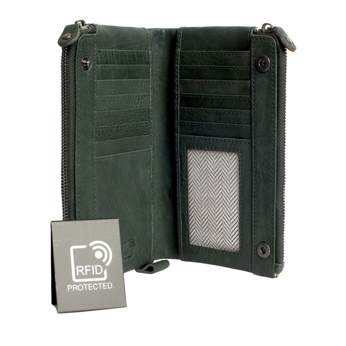 RFID leather wallet London 2A