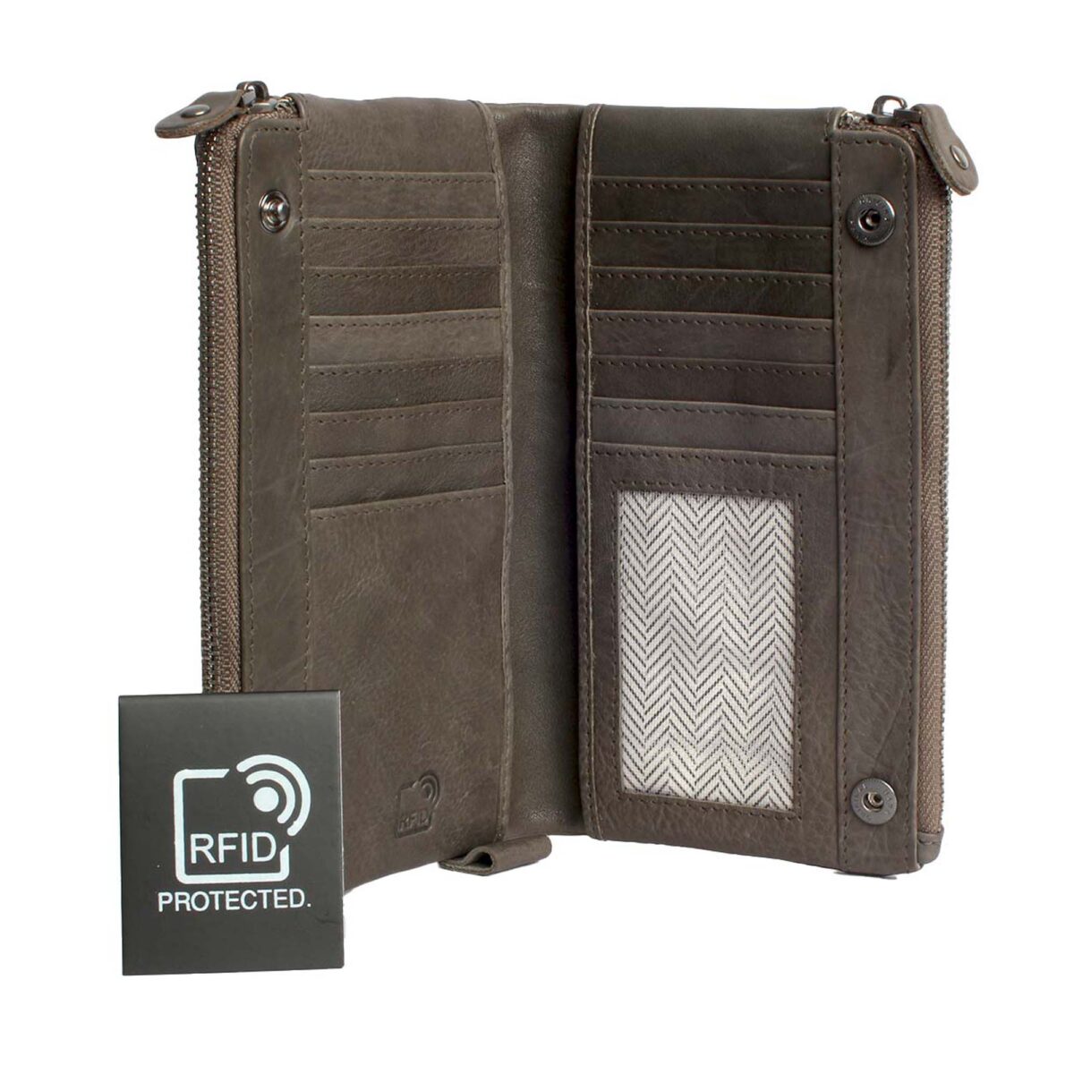RFID leather wallet London 2A