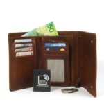 Porte-monnaie en cuir RFID Berlin 2
