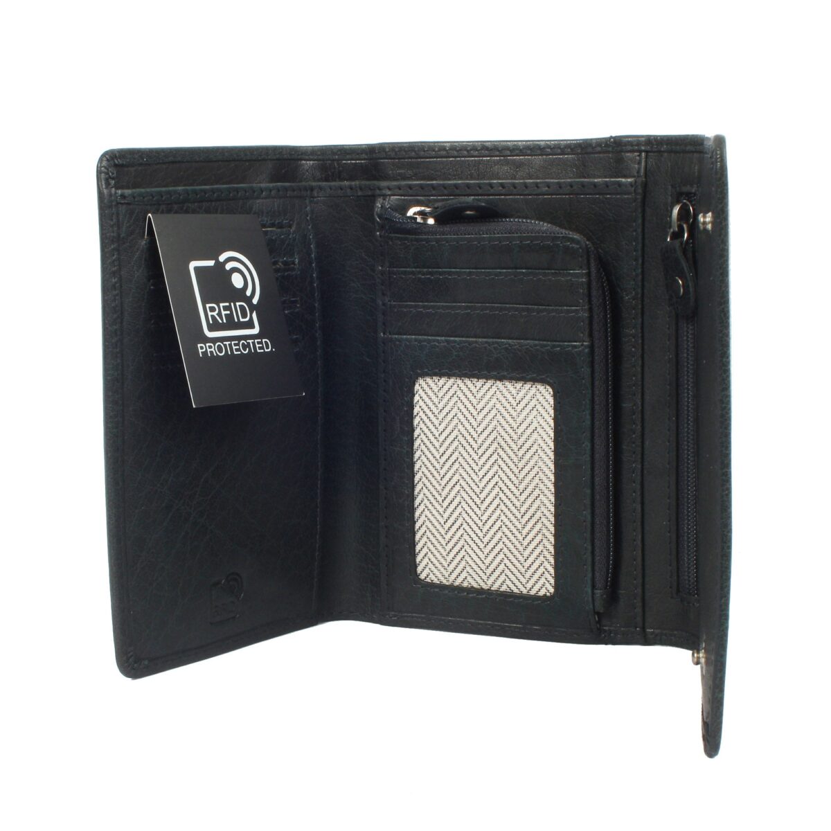 Porte-monnaie en cuir RFID Berlin 2