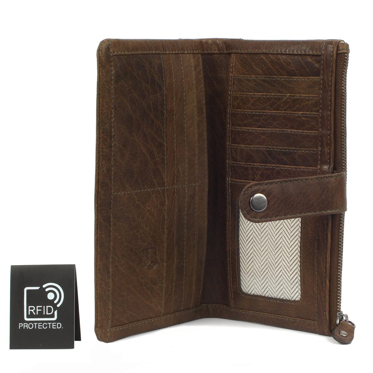 Porte-monnaie en cuir RFID New York 2
