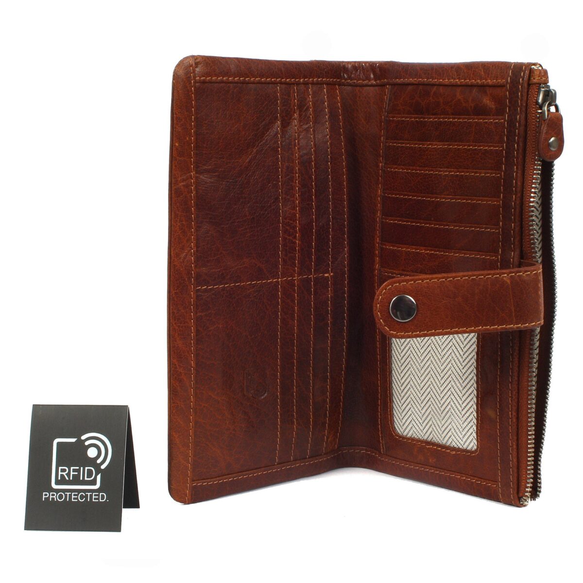 Porte-monnaie en cuir RFID New York 2