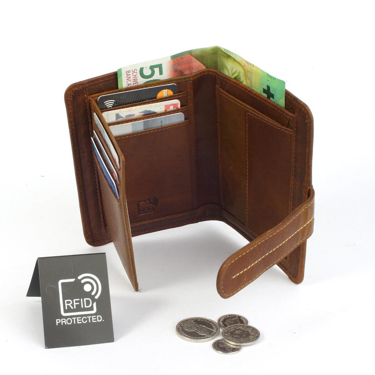 RFID leather wallet Zurich 1