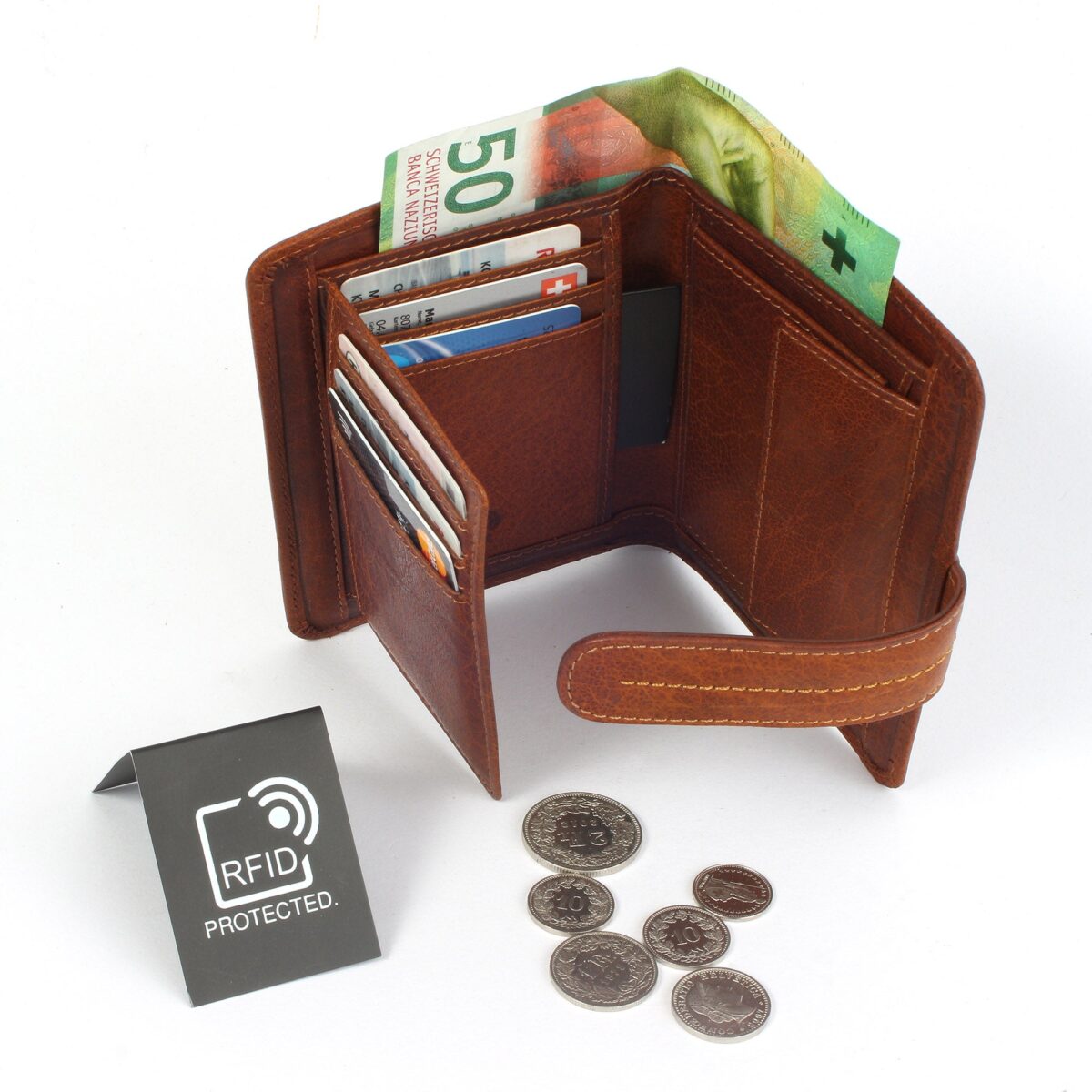 RFID leather wallet Zurich 1