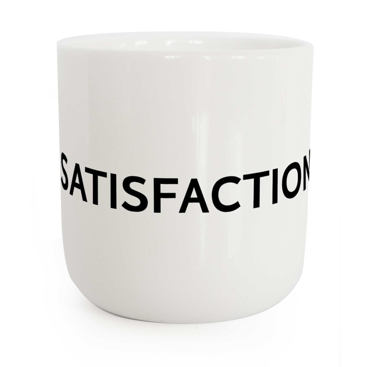PLTY Typo Becher Satisfaction