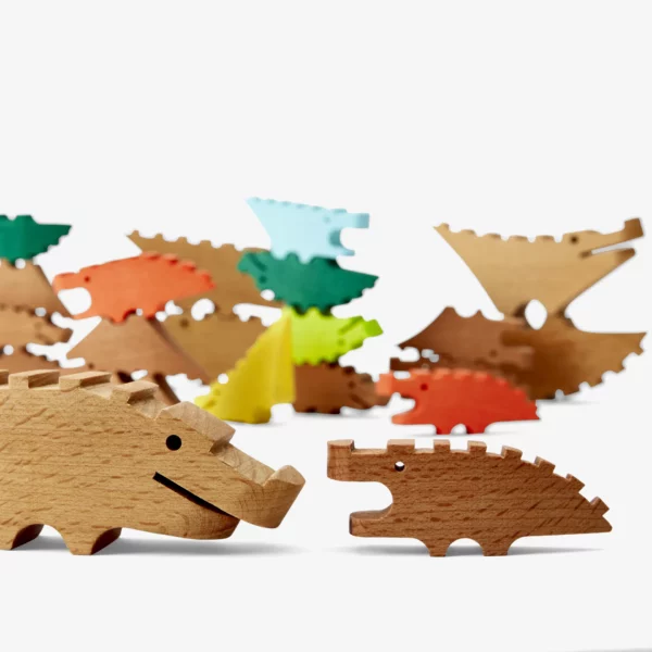 Areaware Croc Pile mini Stapelfiguren Natur, Detailansicht 2 | One Horizon