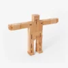 Areaware Cubebot Micro Holzroboter Natur, Detailansicht 3 | One Horizon