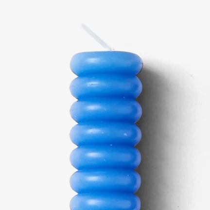 Sculptural Candle Dusen Dusen 2er-Set - Blau